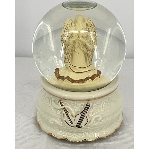 Angel Snow Globe By The San Francisco Music Box Company Plays Hark the Herald An - Picture 2 of 3
